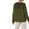 Marilyn Moore Fair Isle Sweater khaki olive green Donegal Banff