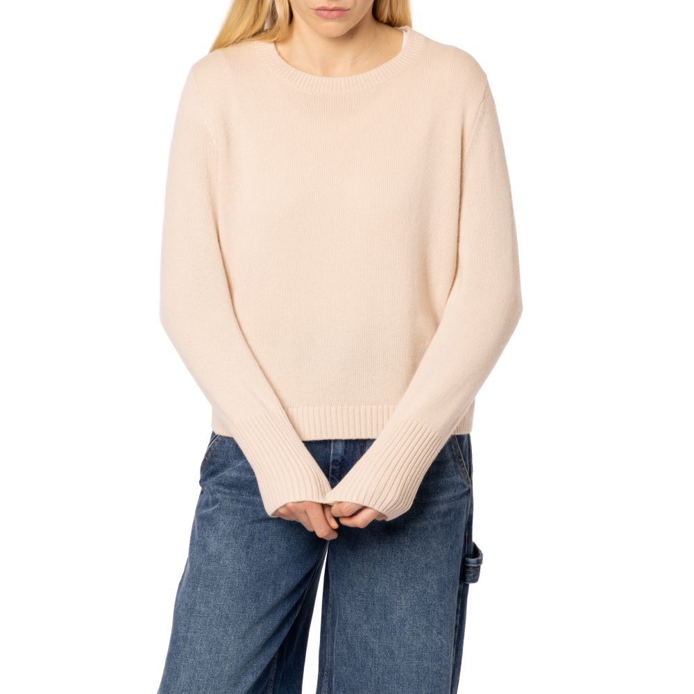 DALSTON Luxury Cashmere sweater Natural blush pale pink Italy by Marilyn Moore