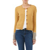 Dilly Cashmere Stripe Cuff Cardigan Butternut