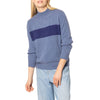 HENLEY Loro Piana Cashmere sweater with stripe Chambray Blue Navy by Marilyn Moore