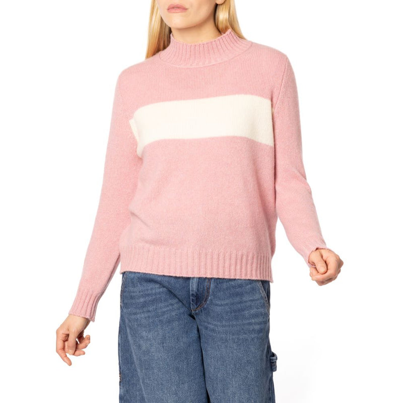 Henley Handmade Cashmere Sweater Pink