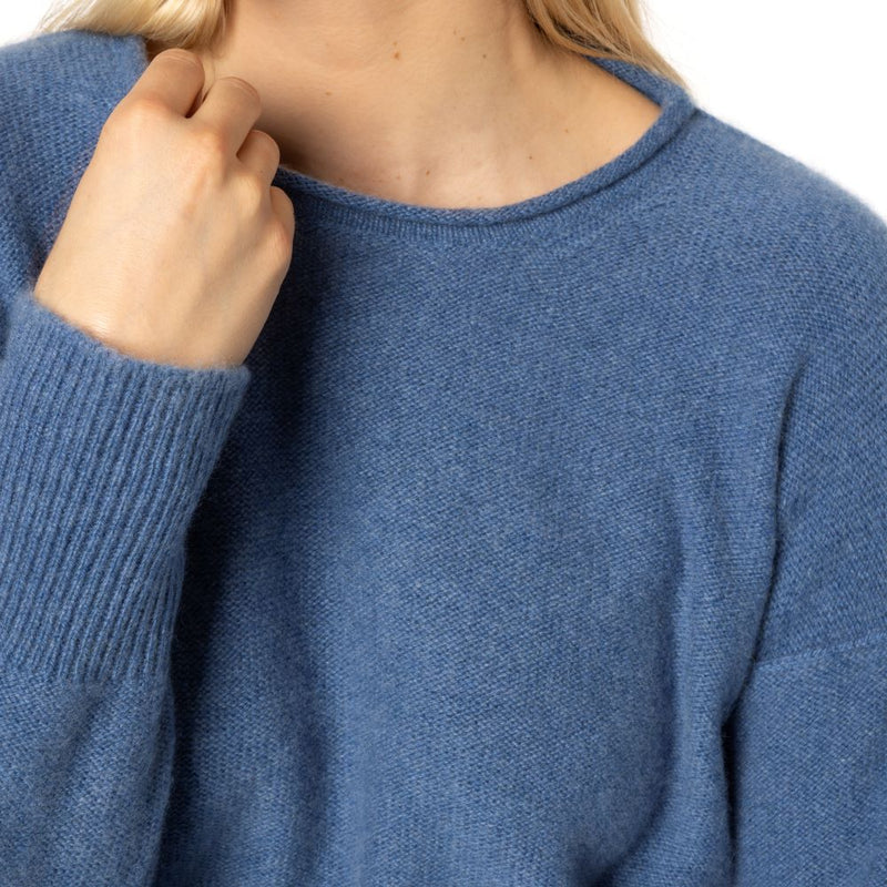 NEW Hoxton Cashmere Sweater Chambray