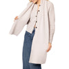 Heritage rib Cashmere Cardigan Natural