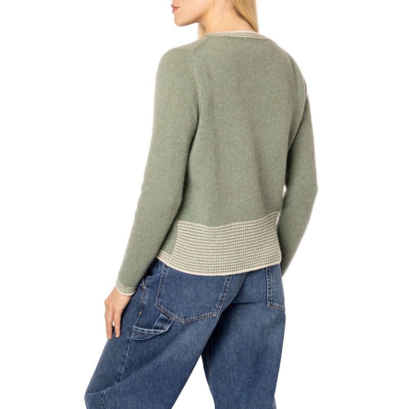 NEW Purbeck Handmade Cashmere Sweater Sage Last One