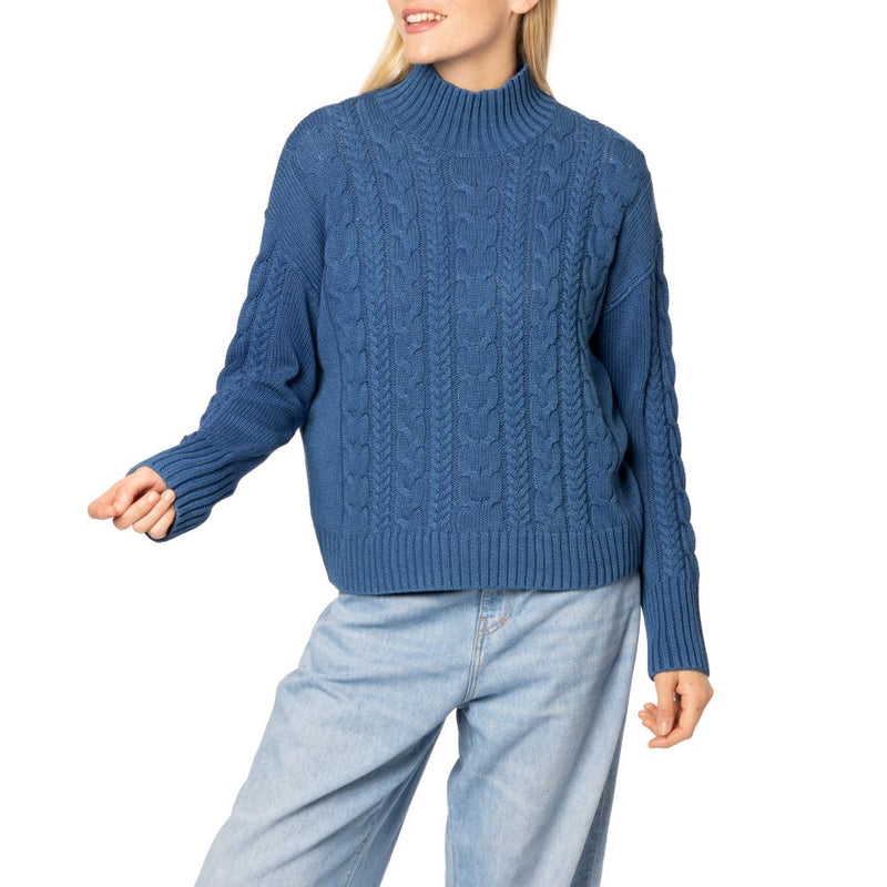 Indigo den m nit cable sweater turtle neck by Marilyn Moore