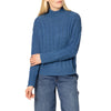 Indigo den m nit cable sweater turtle neck by Marilyn Moore