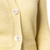 Roshin Handmade Cashmere cardigan Limone