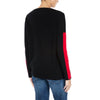 Cashmere sweater Black red stripe Marilyn Moore