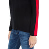 Cashmere sweater Black red stripe Marilyn Moore